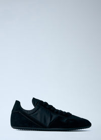 Rick Owens Men Minimal Suede-Trimmed Sneakers