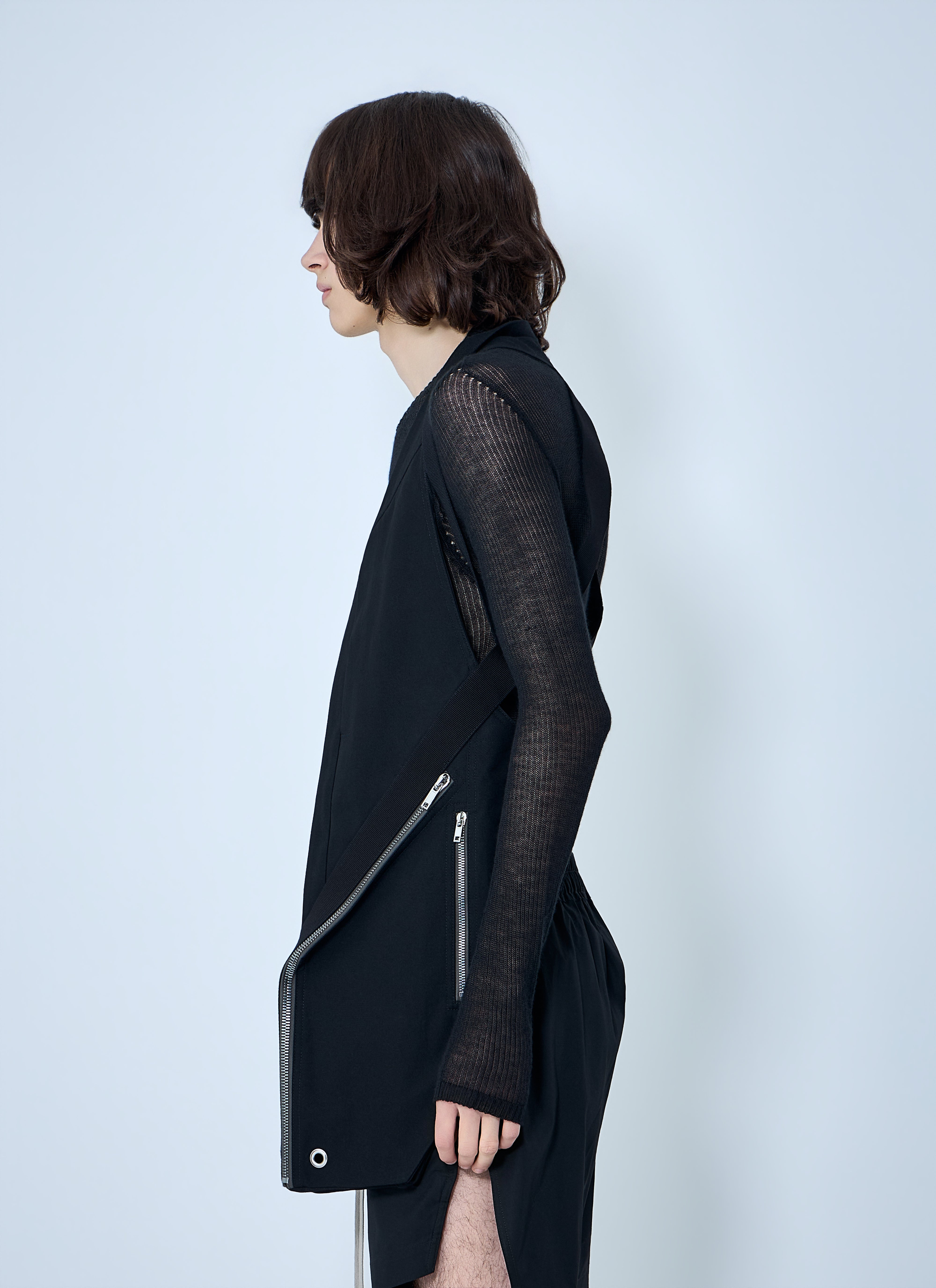 Rick Owens Men Asymmetric Zip Detail Vest – Bluefly