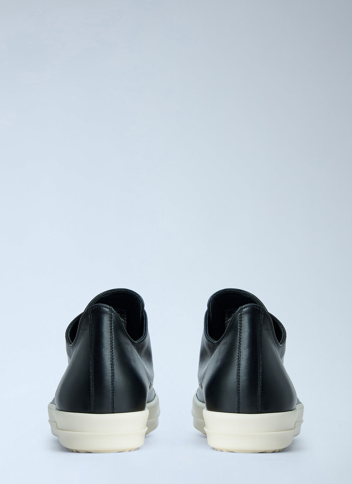 Rick Owens Men Leather Low-Top Sneakers
