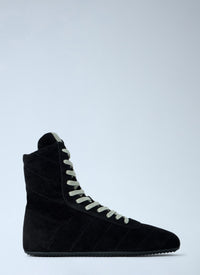 Rick Owens Men Quilted Minimal High Sneakers