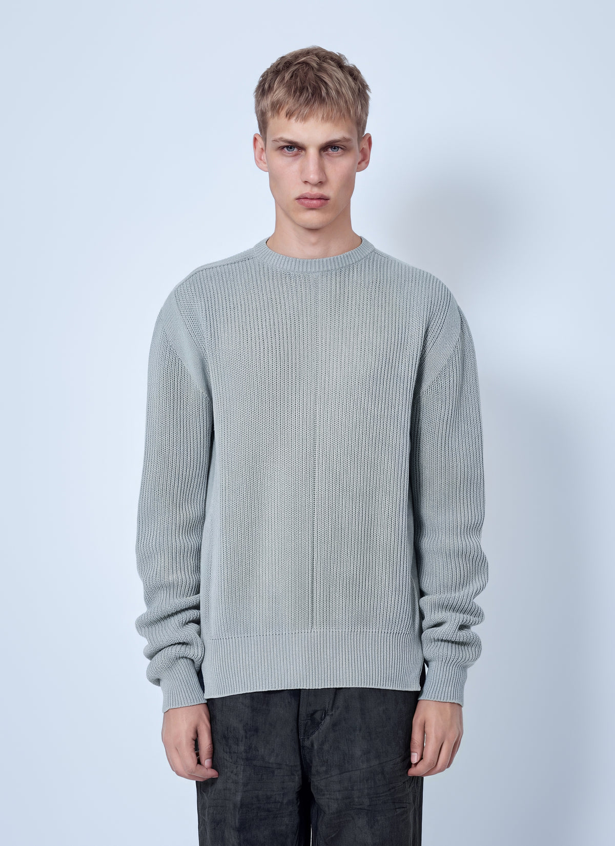 Rick Owens Men Fisherman Round Neck Sweater
