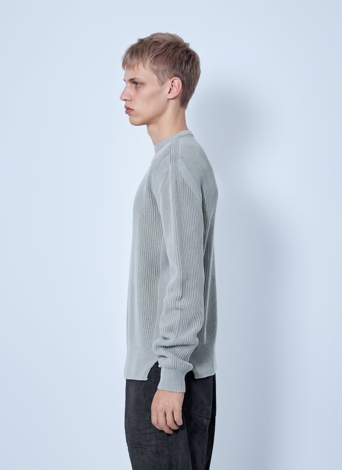Rick Owens Men Fisherman Round Neck Sweater