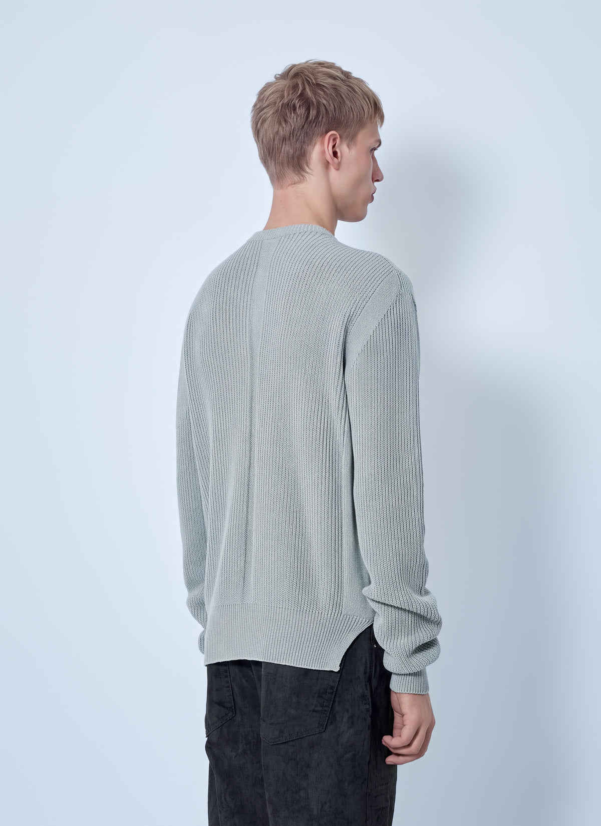 Rick Owens Men Fisherman Round Neck Sweater