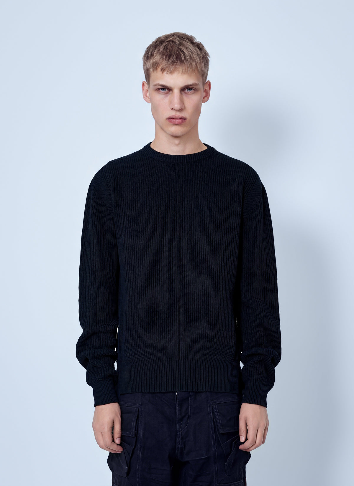 Rick Owens Men Fisherman Round Neck Sweater