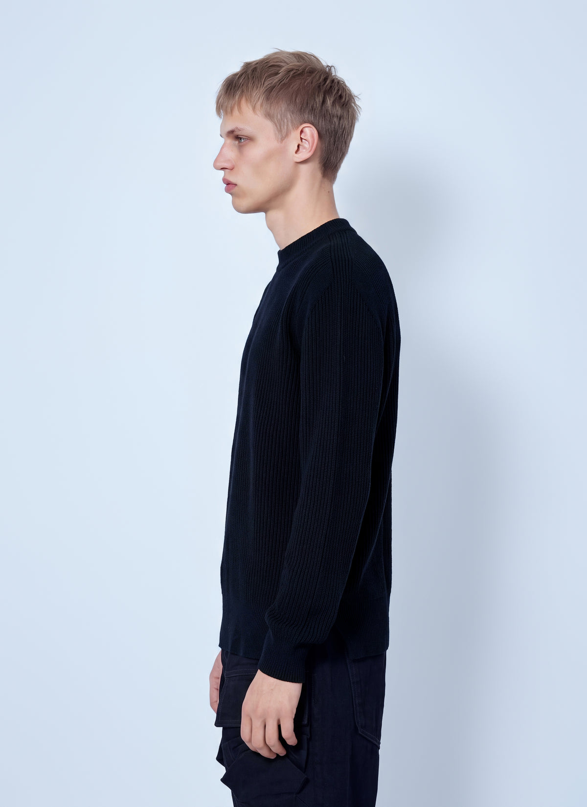 Rick Owens Men Fisherman Round Neck Sweater