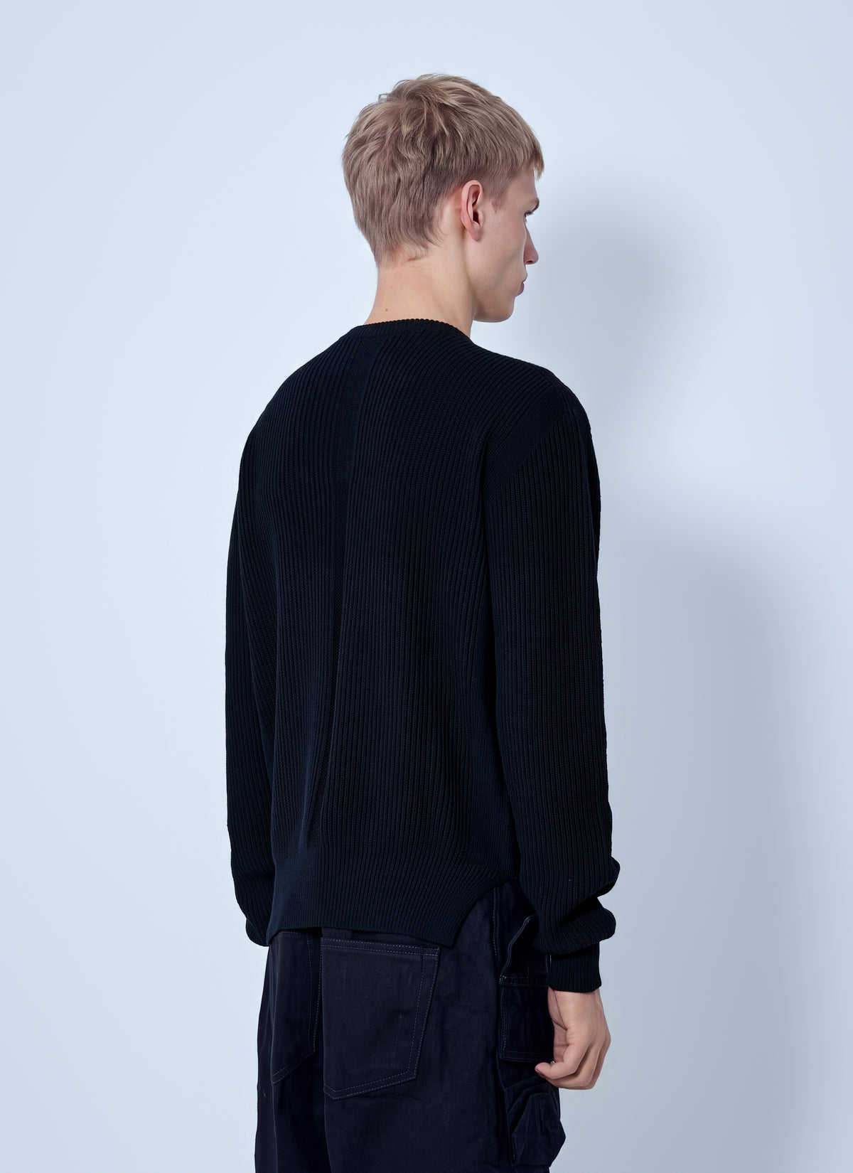 Rick Owens Men Fisherman Round Neck Sweater