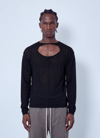 Rick Owens Men Cut-Out Detail Sweater