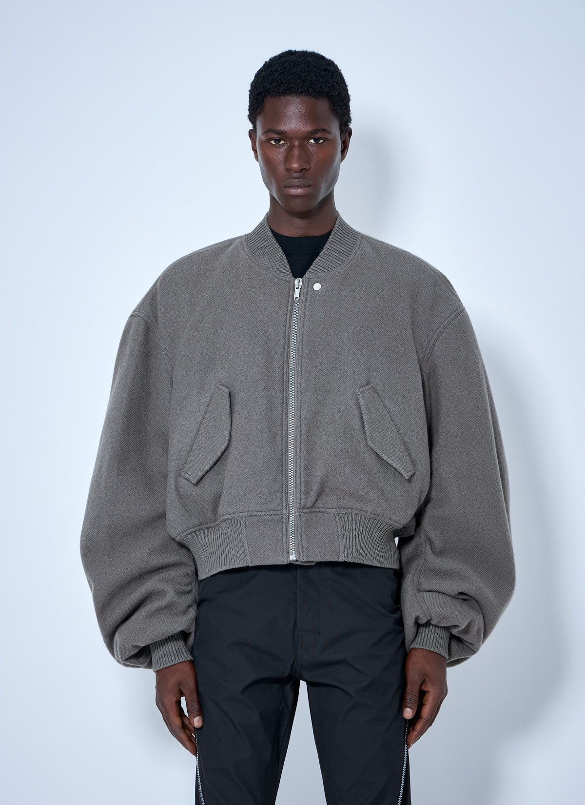 Rick Owens Men Zip-Up Bomber Jacket