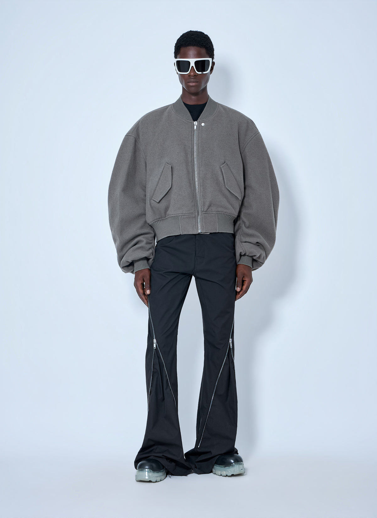 Rick Owens Men Zip-Up Bomber Jacket