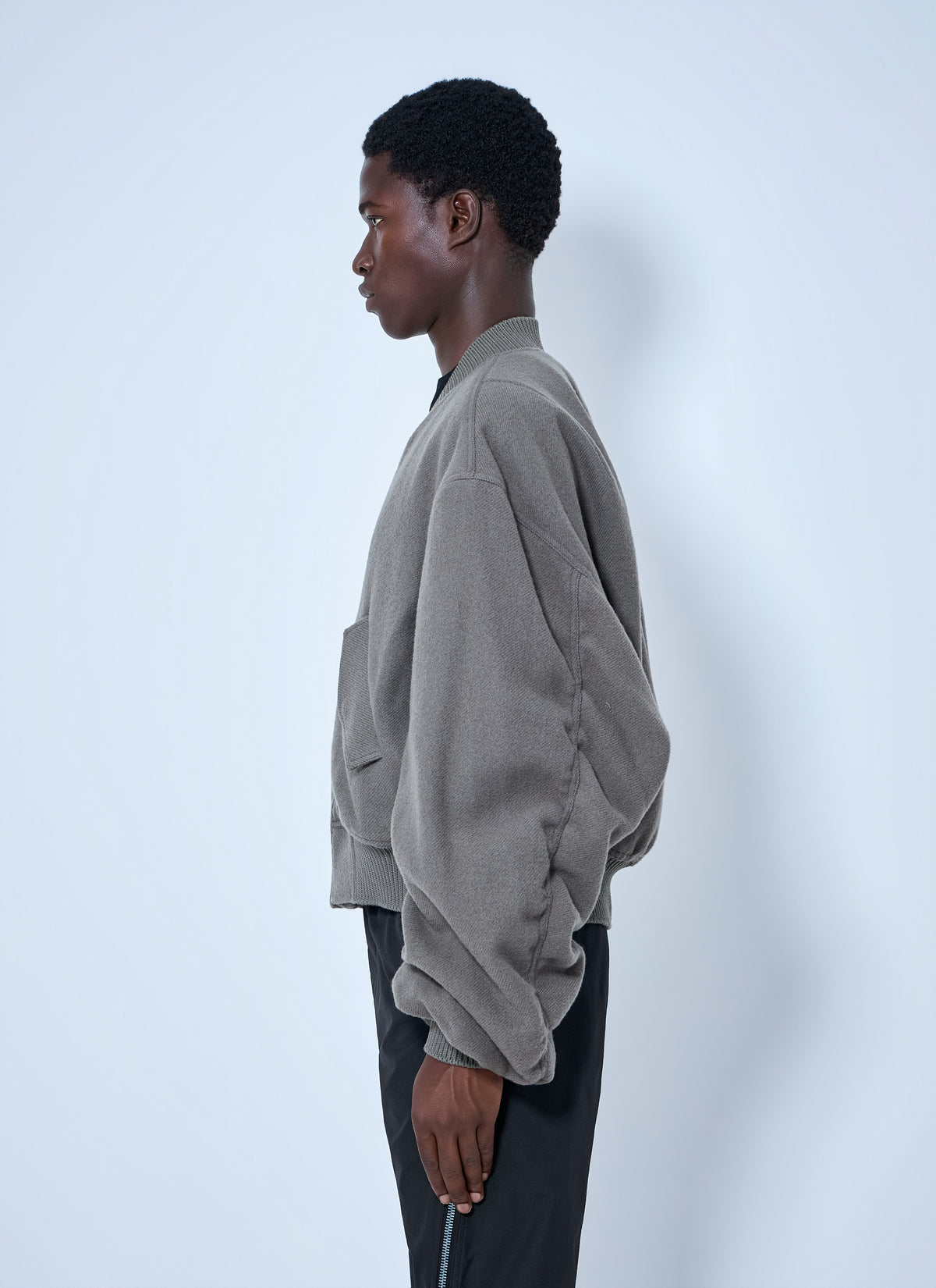 Rick Owens Men Zip-Up Bomber Jacket