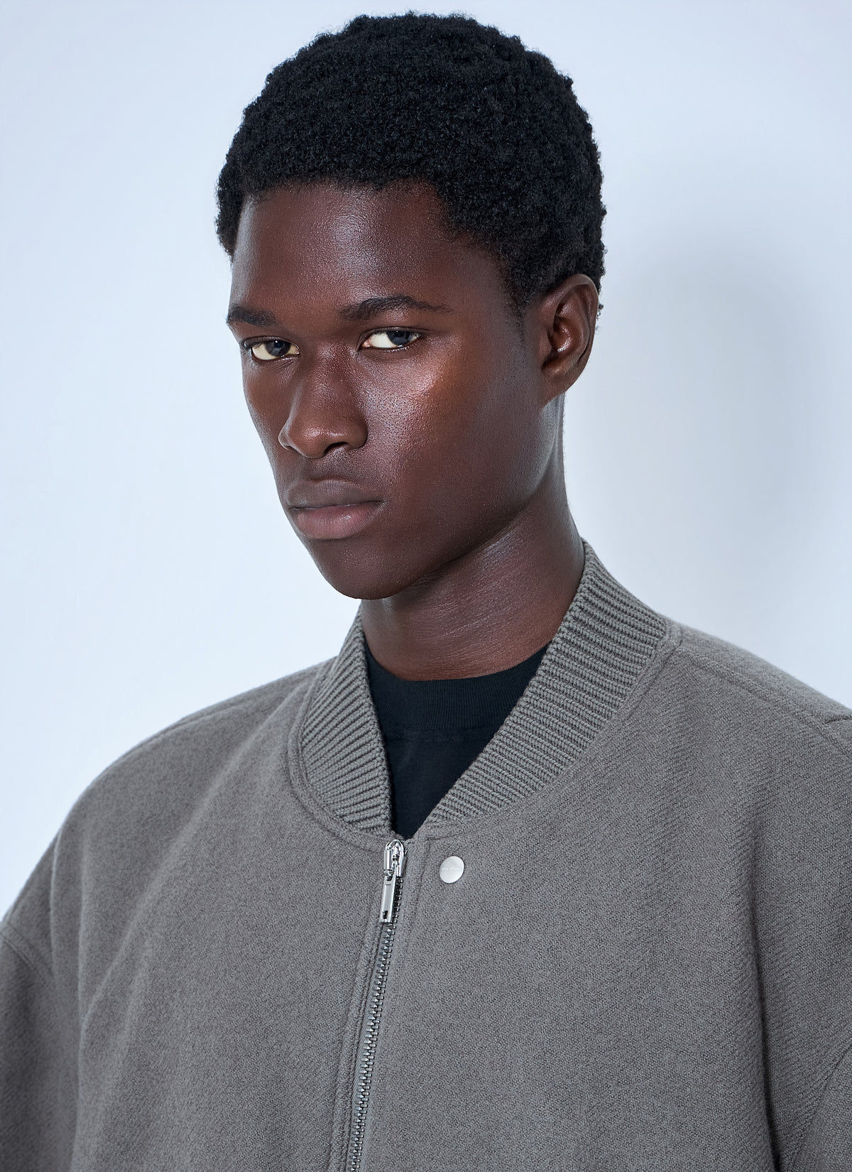 Rick Owens Men Zip-Up Bomber Jacket