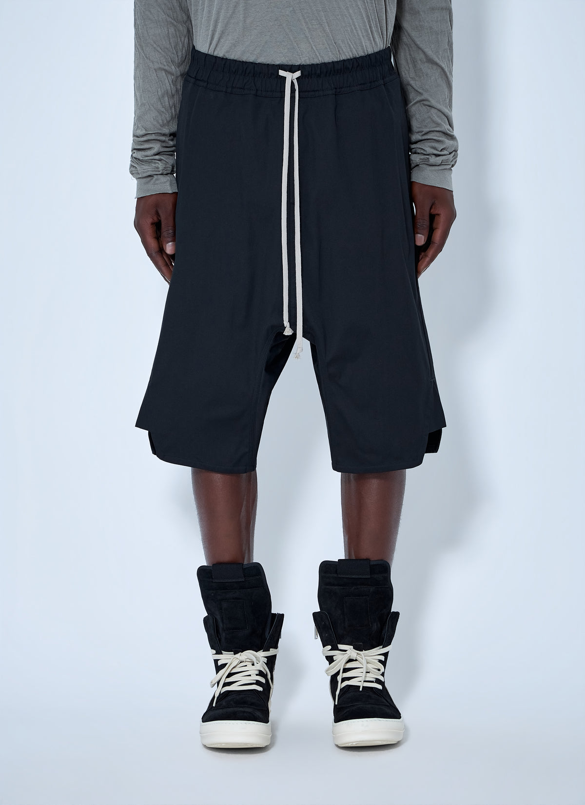 Rick Owens Men Basket Swingers Heavy Poplin Shorts