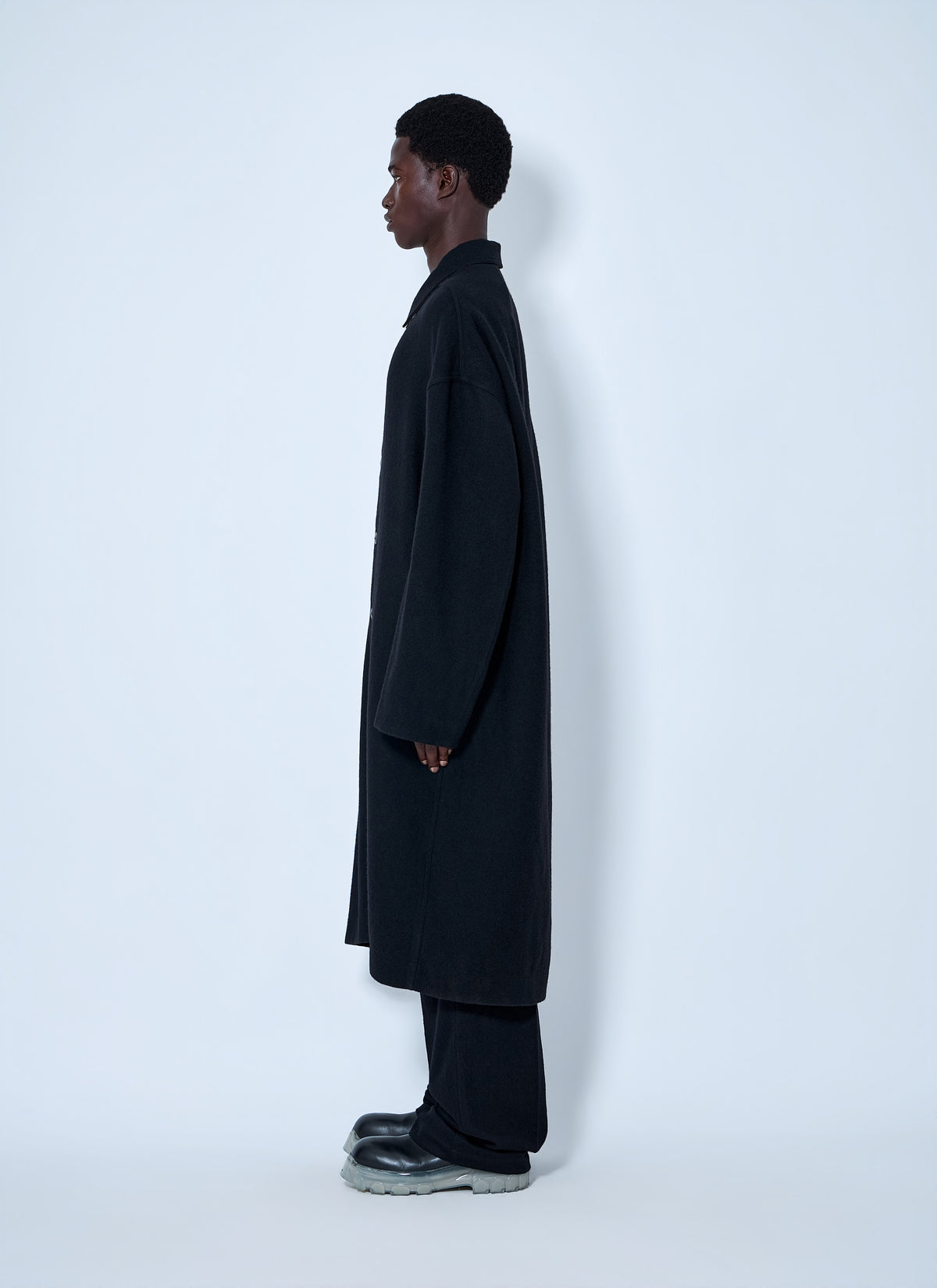 Rick Owens Men Buttoned Brad Coat