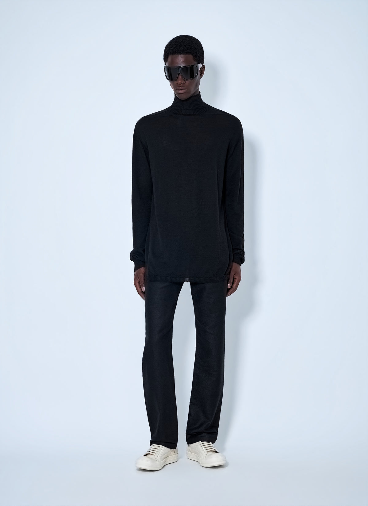 Rick Owens Men Oversized Turtleneck Sweater