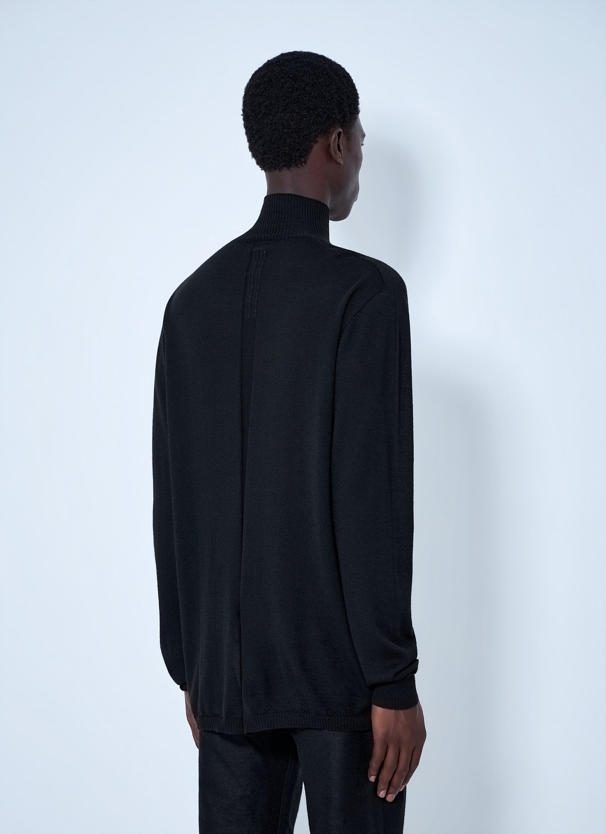 Rick Owens Men Oversized Turtleneck Sweater