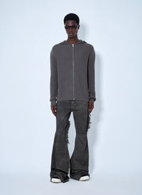 Rick Owens Rick Owens Men Wool Zipped Hoodie