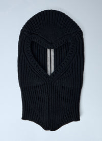 Rick Owens Men Ribbed Knit Balaclava