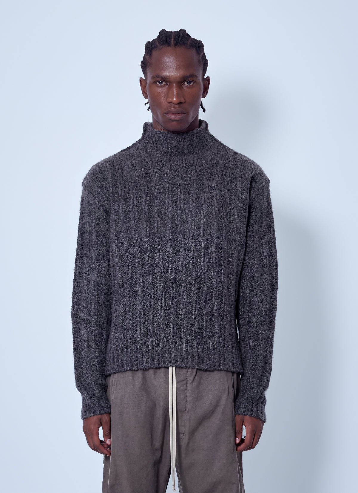 Rick Owens Men Turtle Neck Knit Jumper
