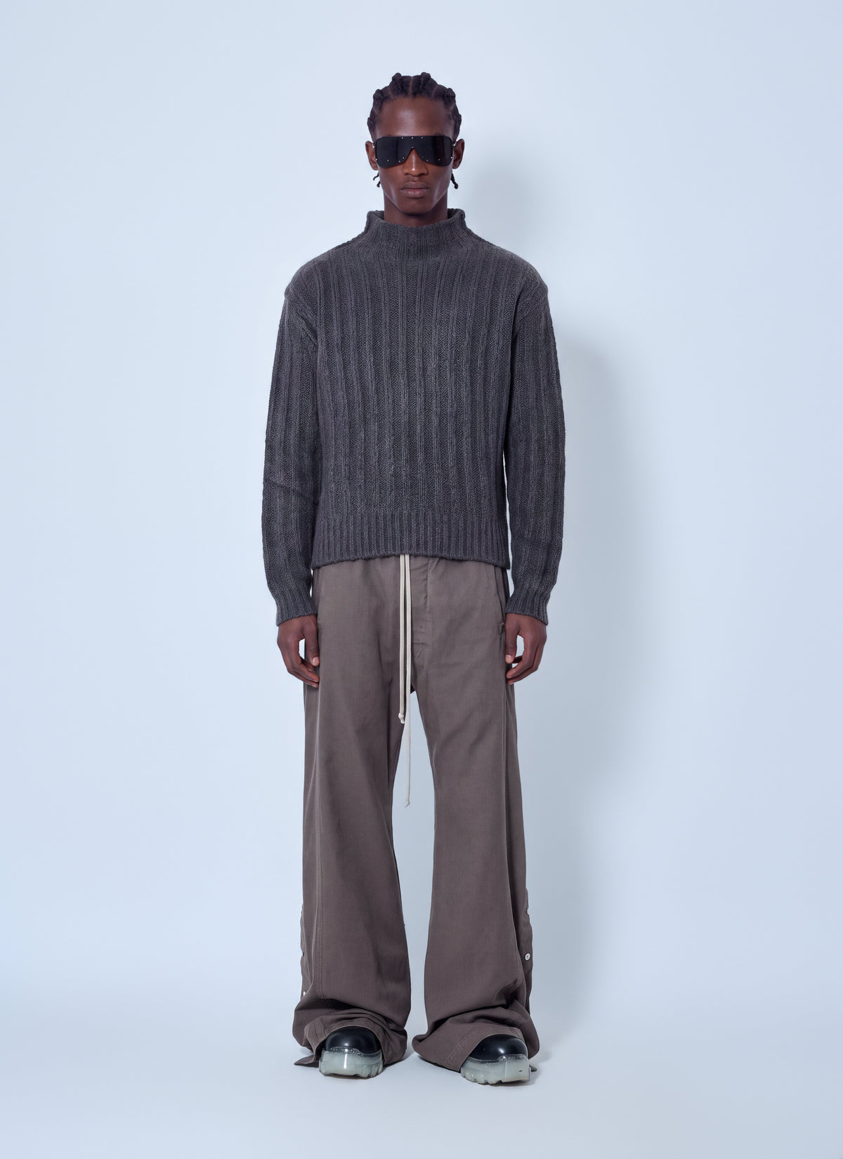 Rick Owens Men Turtle Neck Knit Jumper