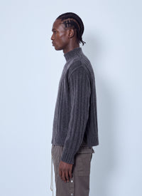 Rick Owens Men Turtle Neck Knit Jumper