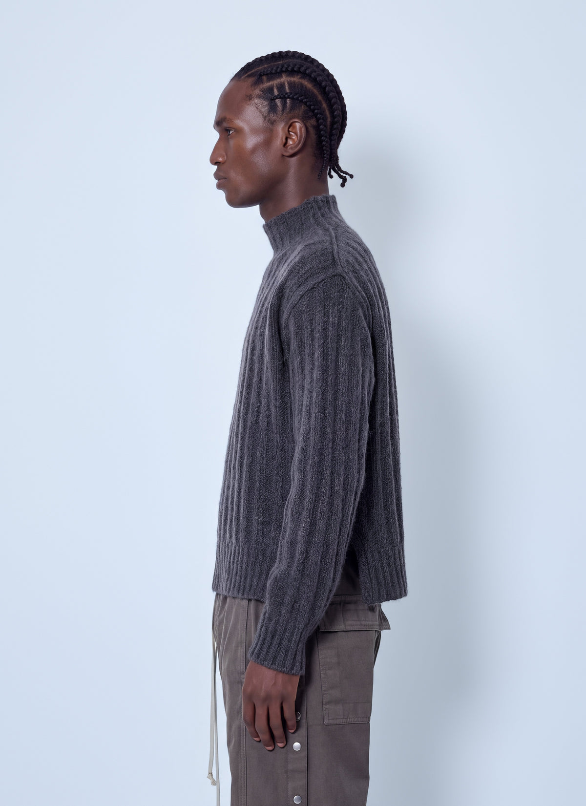 Rick Owens Men Turtle Neck Knit Jumper