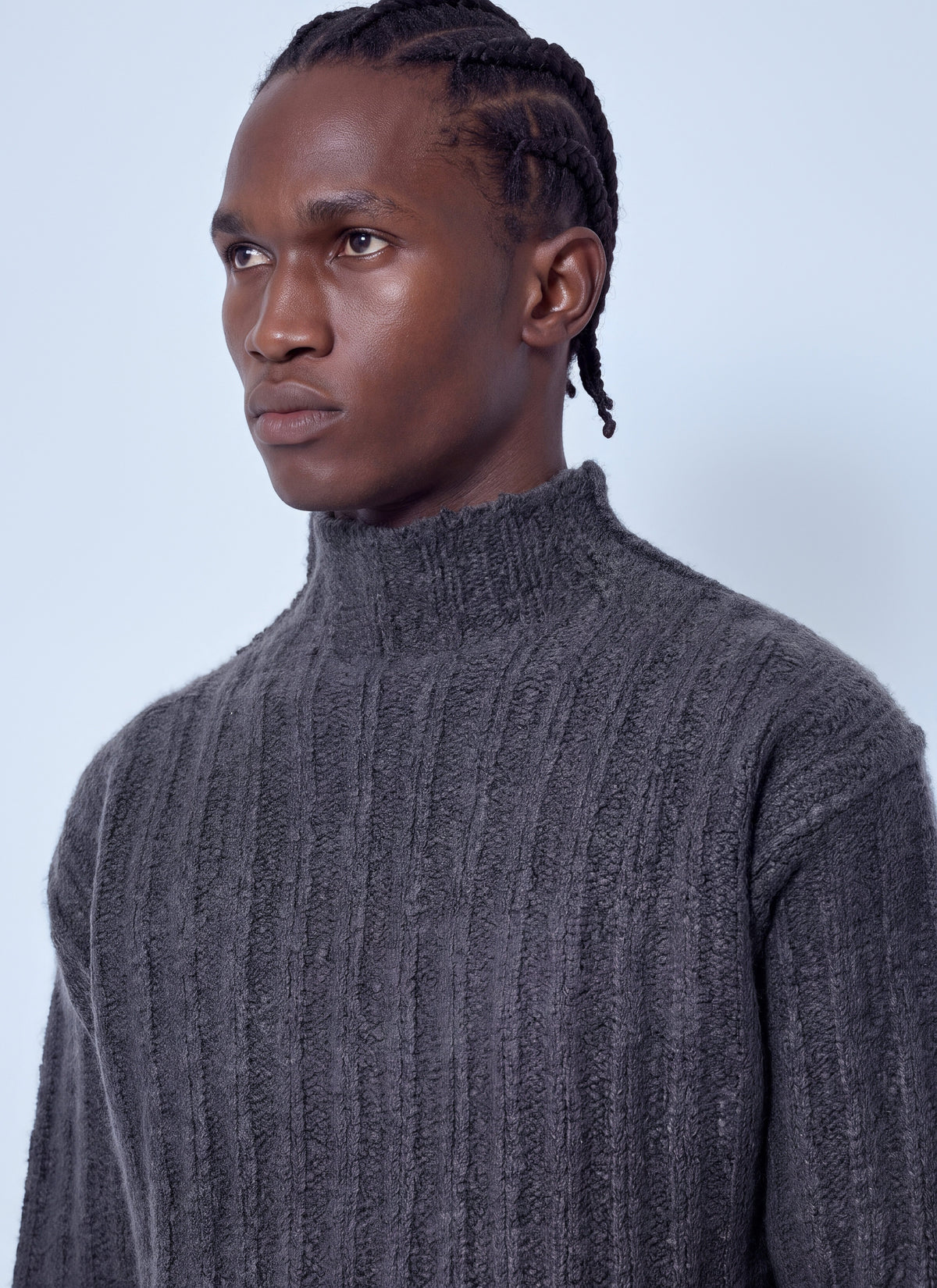 Rick Owens Men Turtle Neck Knit Jumper