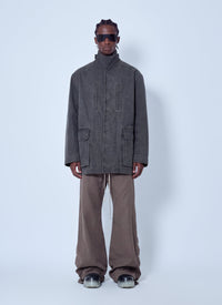 Rick Owens Rick Owens Men Collared Canvas Mac Jacket