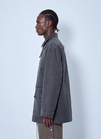 Rick Owens Rick Owens Men Collared Canvas Mac Jacket