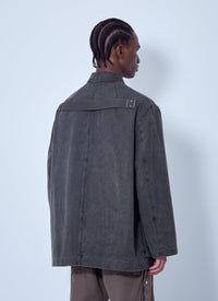 Rick Owens Rick Owens Men Collared Canvas Mac Jacket