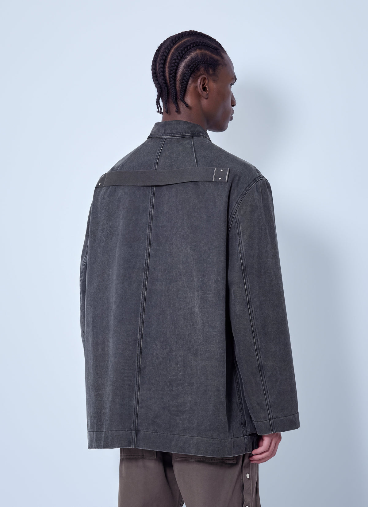 Rick Owens Rick Owens Men Collared Canvas Mac Jacket