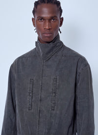 Rick Owens Rick Owens Men Collared Canvas Mac Jacket
