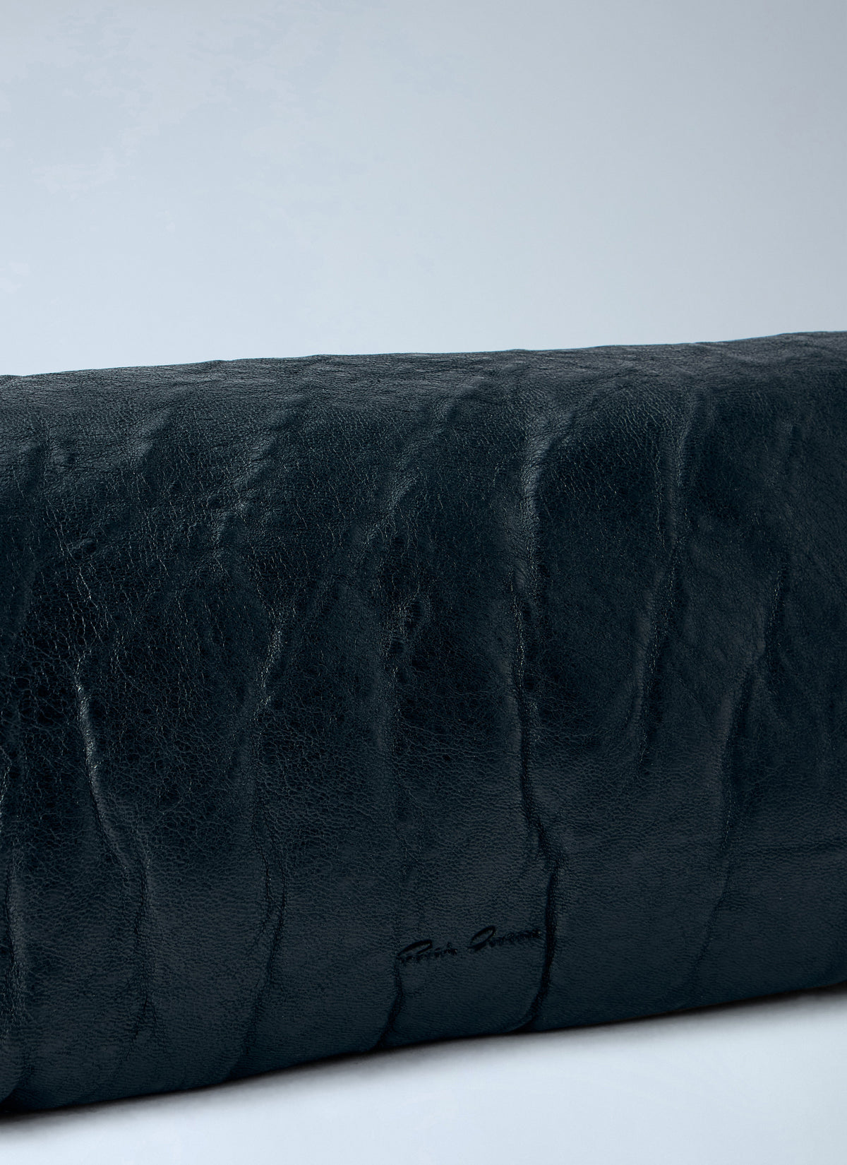 Rick Owens Rick Owens Men Ruched Leather Clutch