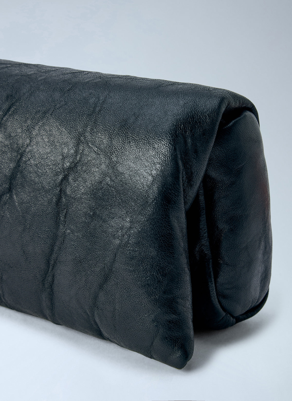 Rick Owens Rick Owens Men Ruched Leather Clutch