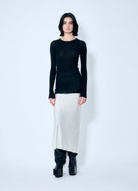 Rick Owens Women Rib Long Sleeve Top