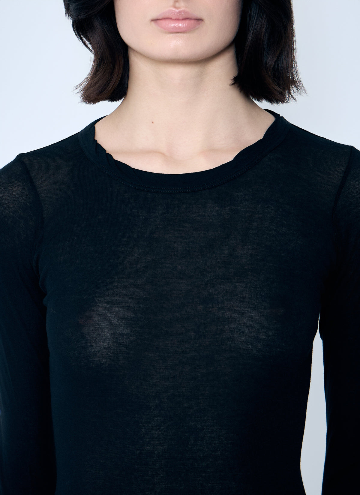 Rick Owens Women Rib Long Sleeve Top