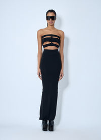 Rick Owens Women Wool Knit Maxi Skirt