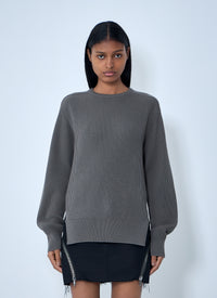 Rick Owens Women Ribbed Knit Sweater