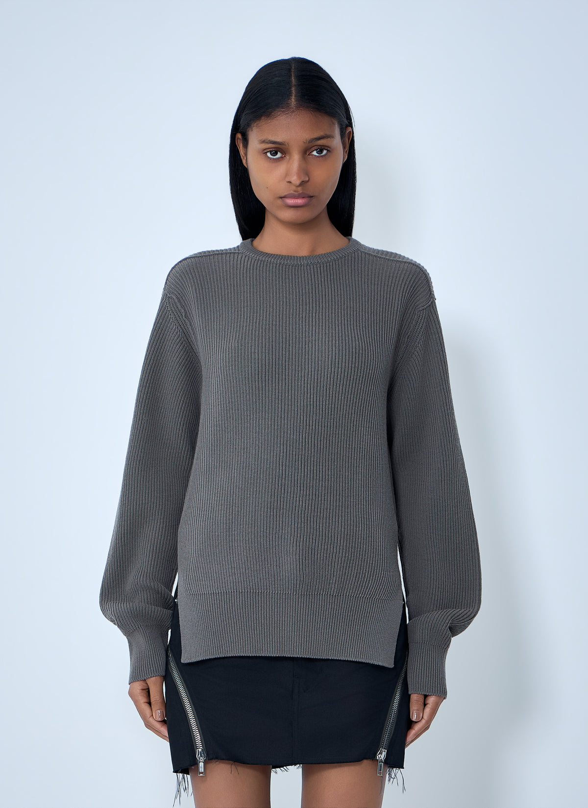 Rick Owens Women Ribbed Knit Sweater