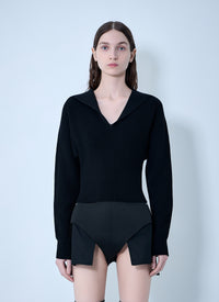 Rick Owens Rick Owens Women Dracu Cropped V Knit