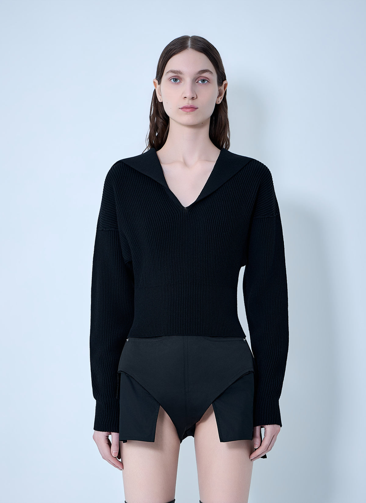 Rick Owens Rick Owens Women Dracu Cropped V Knit
