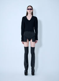 Rick Owens Rick Owens Women Dracu Cropped V Knit