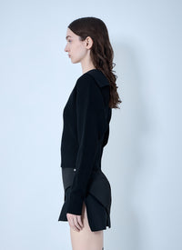 Rick Owens Rick Owens Women Dracu Cropped V Knit