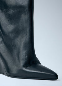 Rick Owens Women Cantilever 8 Sharp Flared Boots