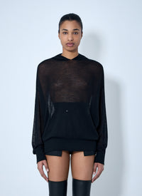 Rick Owens Rick Owens Women Mesh Knit Hoodie