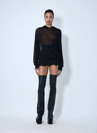 Rick Owens Rick Owens Women Mesh Knit Hoodie