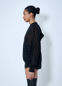 Rick Owens Rick Owens Women Mesh Knit Hoodie