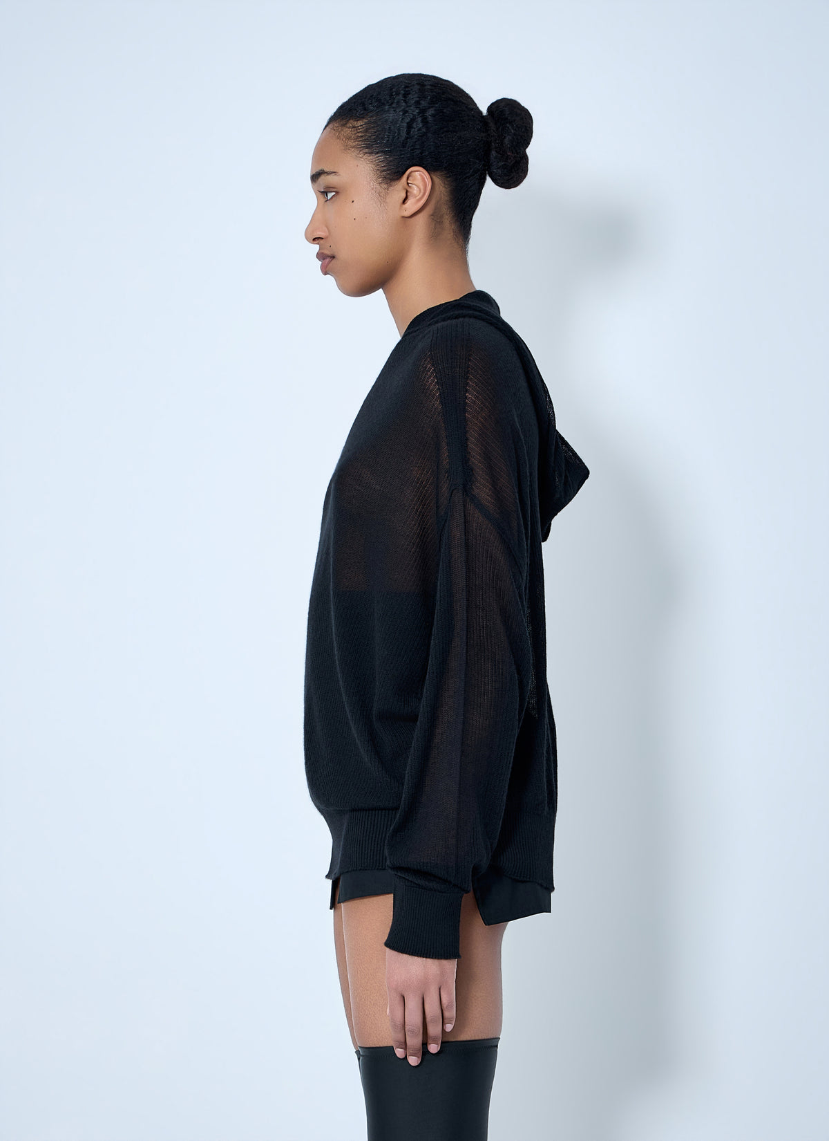 Rick Owens Rick Owens Women Mesh Knit Hoodie
