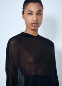 Rick Owens Rick Owens Women Mesh Knit Hoodie