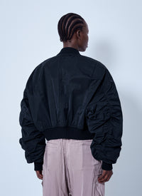 Rick Owens Women Secchia Cropped Flight Bomber Jacket