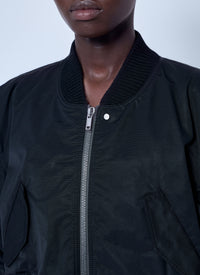 Rick Owens Women Secchia Cropped Flight Bomber Jacket